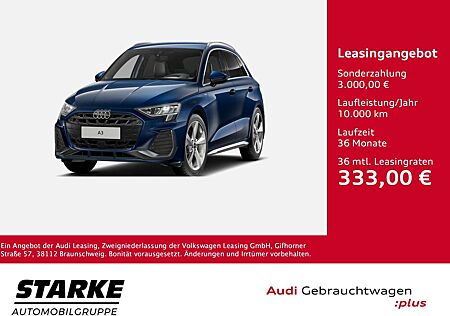Audi A3 Sportback 30 TFSI S tronic S line NaviPlus Lede...