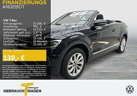 VW T-Roc Volkswagen Cabrio 1.0 TSI STYLE LED+ KAMERA NAVI SITZ