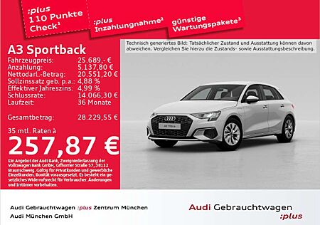 Audi A3 40 TFSI e S tronic Virtual/LED/Navi