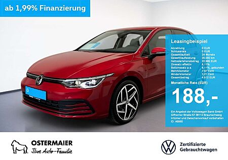 VW Golf Volkswagen VIII LIFE 1.0TSI 110PS NP.40t..5J-G MATRIX.MEMORY.