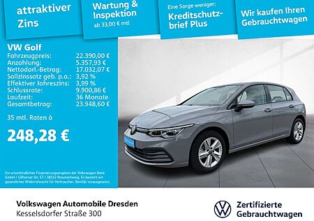 VW Golf Volkswagen VIII 1.0 TSI Life AHZV Navi LED
