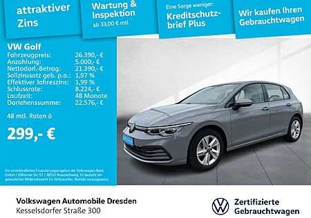 VW Golf Volkswagen VIII 1.0 TSI Life AHZV Navi LED