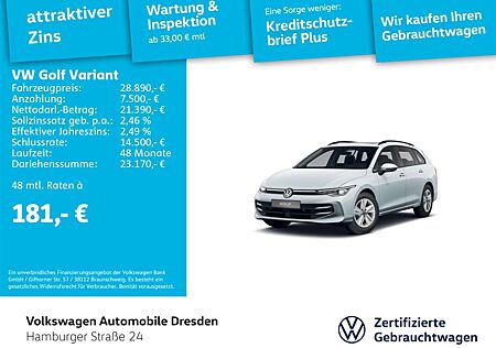VW Golf Variant Volkswagen Golf VIII Variant Life 1.5 eTSI DSG LED PANO APP