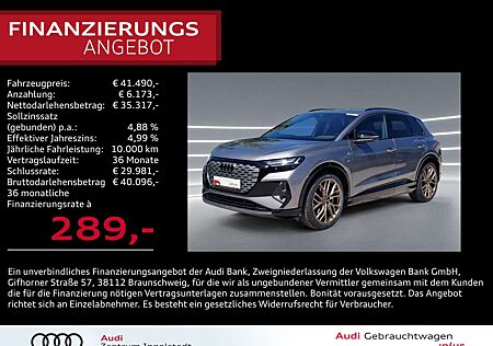 Audi Q4 e-tron 40 edition one S line MATRIX AHK 21"