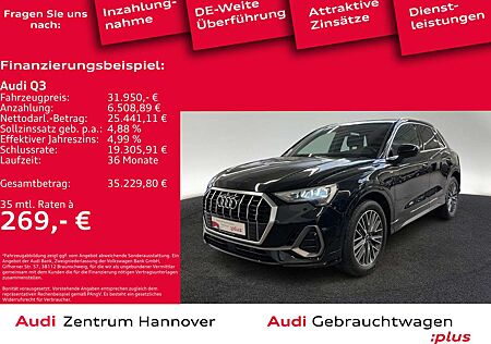 Audi Q3 S line 45 TFSIe LED Navi Teilleder virtual DA