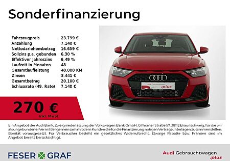 Audi A1 Sportback 25 TFSI Leder+Sportsitze/LED/Smartphone-