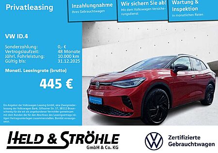 VW ID.4 Volkswagen GTX 4M IQ-LED H/K WÄPU ACC AHK NAV AR-HUD