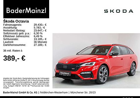 Skoda Octavia Combi RS 2.0 TDI DSG Matrix Carplay