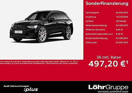 Audi A6 Avant 55 TFSI e Q S line 21"|360°|TV|B&O|HuD
