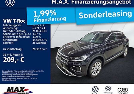 VW T-Roc Volkswagen 1.5 TSI DSG STYLE LED+AHK+NAVI+APP+DIGI CP