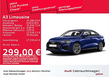 Audi A3 35 TFSI S tronic S line Ext. Navi+/