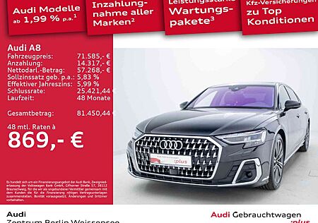 Audi A8 Lang 50 TDI TIPT*QUA*MATRIX*PANO*B&O*LUFT*NAV