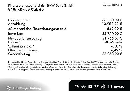 BMW 840i xDrive Cabrio