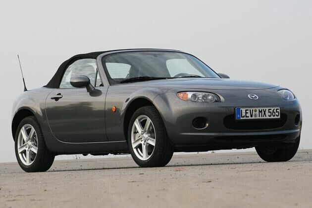 Und so sieht er geschlossen aus: Der Mazda MX-5