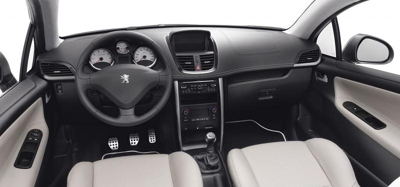 Das Cockpit des Peugeot 207 CC ist übersichtlich