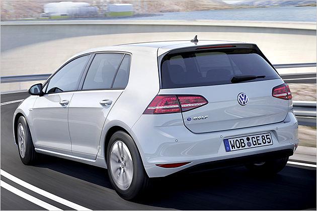 Auch die Rückleuchten des e-Golf sind in LED-Technik ausgeführt