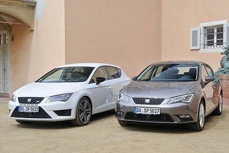Vergleichtest: Seat Leon Cupra und Leon TGI