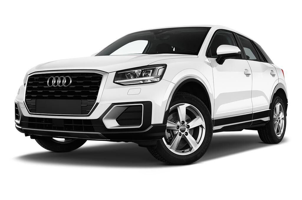 Audi Q2 (Baujahr 2017) Sport 5 Türen seitlich vorne mit Felge