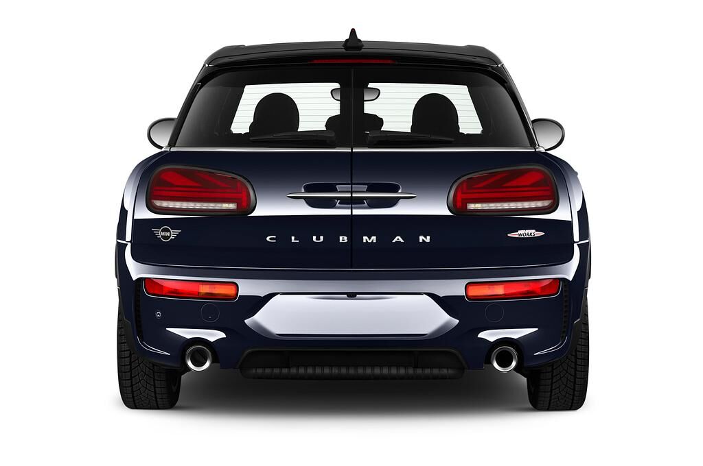 MINI Clubman (Baujahr 2020) Cooper JCW 5 Türen Heckansicht