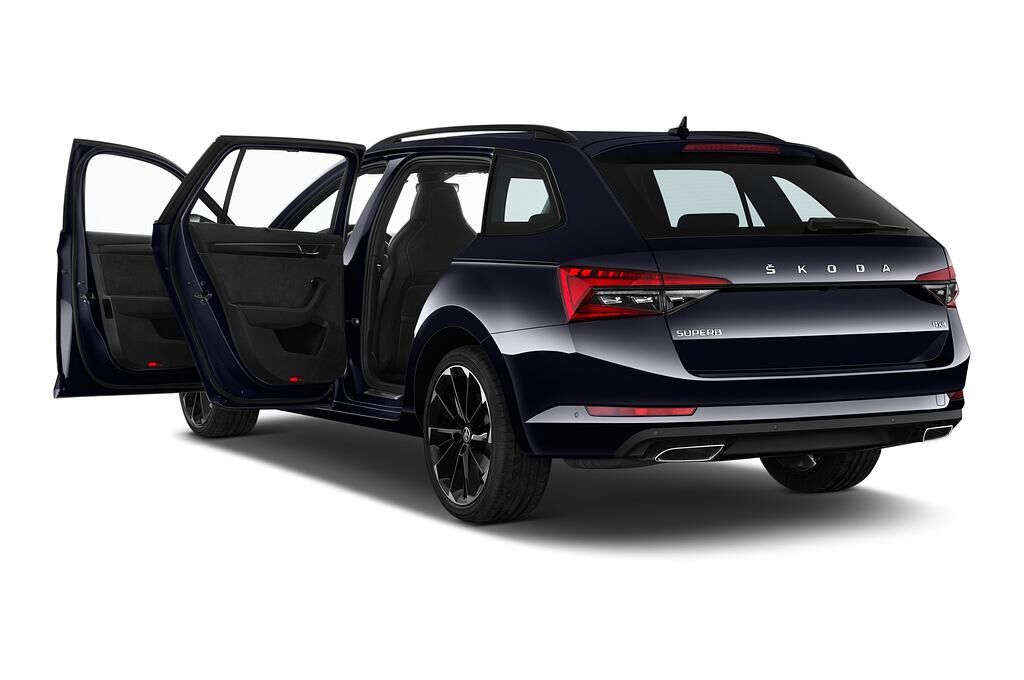 Skoda Superb Combi (Baujahr 2020) Sportline 5 Türen Tür geöffnet