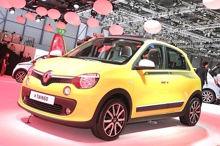 Genfer Autosalon 2014: Star auf dem Renault-Stand - die dritte Generation des Twingo Genfer Autosalon 2014: Star auf dem Renault-Stand - die dritte Generation des Twingo