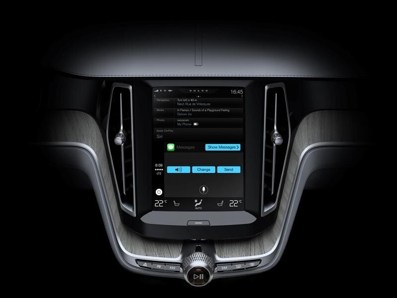 Volvo Bildschirme mit Carplay von Apple
