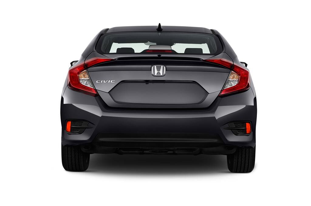 Honda Civic (Baujahr 2019) Elegance 4 Türen Heckansicht