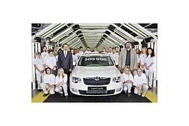 Produktionsjubiläum: 500.000ster Skoda Superb läuft vom Band