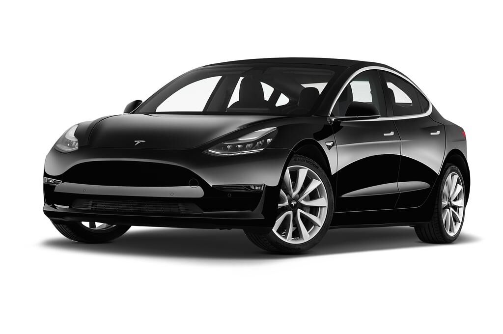 Tesla Model 3 (Baujahr 2019) Performance 4 Türen seitlich vorne mit Felge