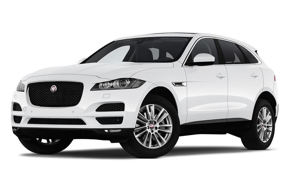 Jaguar F-Pace (Baujahr 2019) Prestige 5 Türen seitlich vorne mit Felge