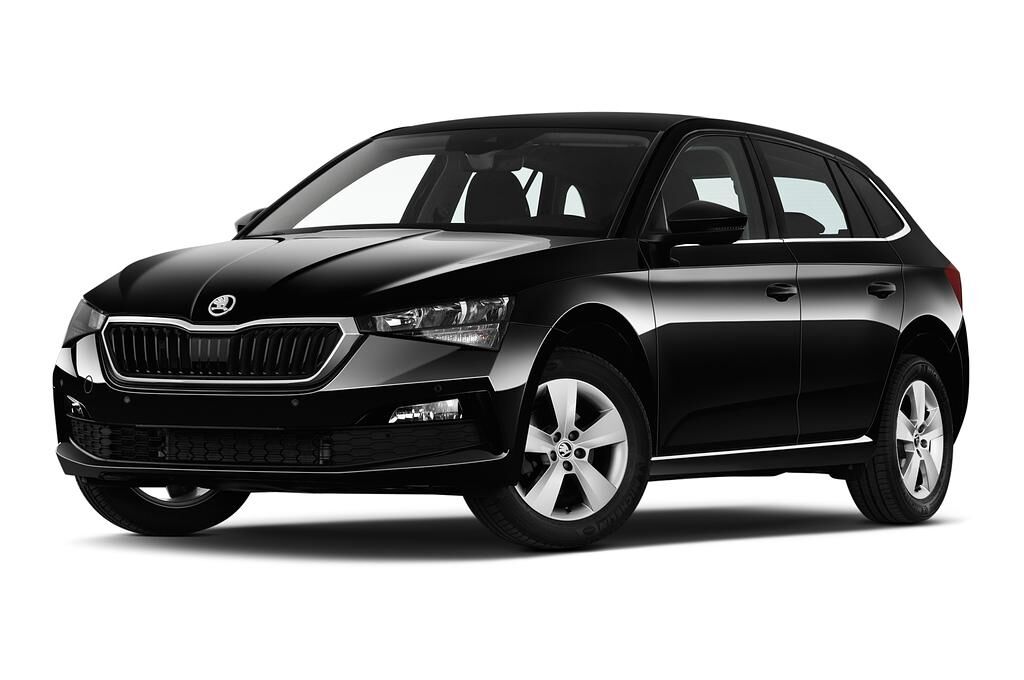 Skoda Scala (Baujahr 2019) Ambition 5 Türen seitlich vorne mit Felge