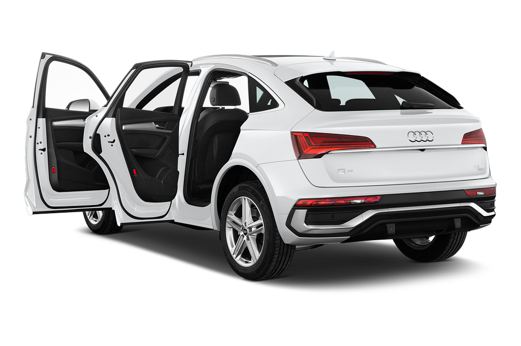 Audi Q5 Sportback (Baujahr 2021) S Line 5 Türen Tür geöffnet