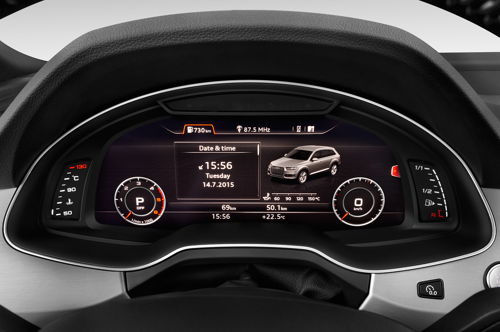Audi Q7 (Baujahr 2020) - 5 Türen Tacho und Fahrerinstrumente