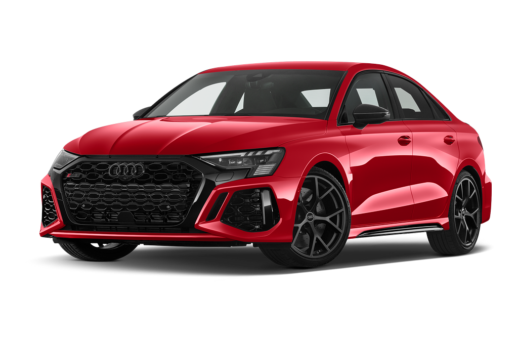 Audi RS 3 (Baujahr 2022) Base 4 Türen seitlich vorne mit Felge