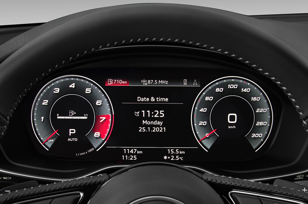 Audi S5 Coupe (Baujahr 2022) Base 2 Türen Tacho und Fahrerinstrumente