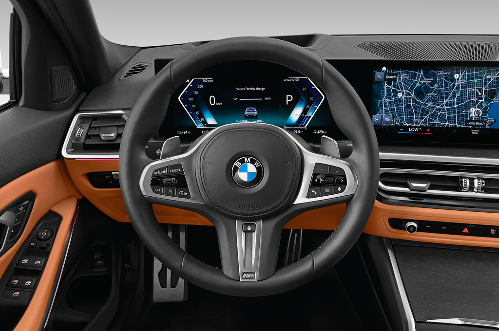 BMW 3 Series (Baujahr 2022) M Sportpaket 4 Türen Lenkrad