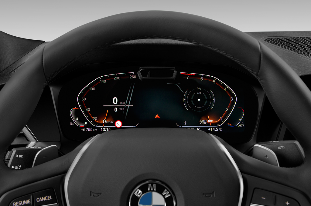 BMW 4 Series (Baujahr 2021) - 2 Türen Tacho und Fahrerinstrumente