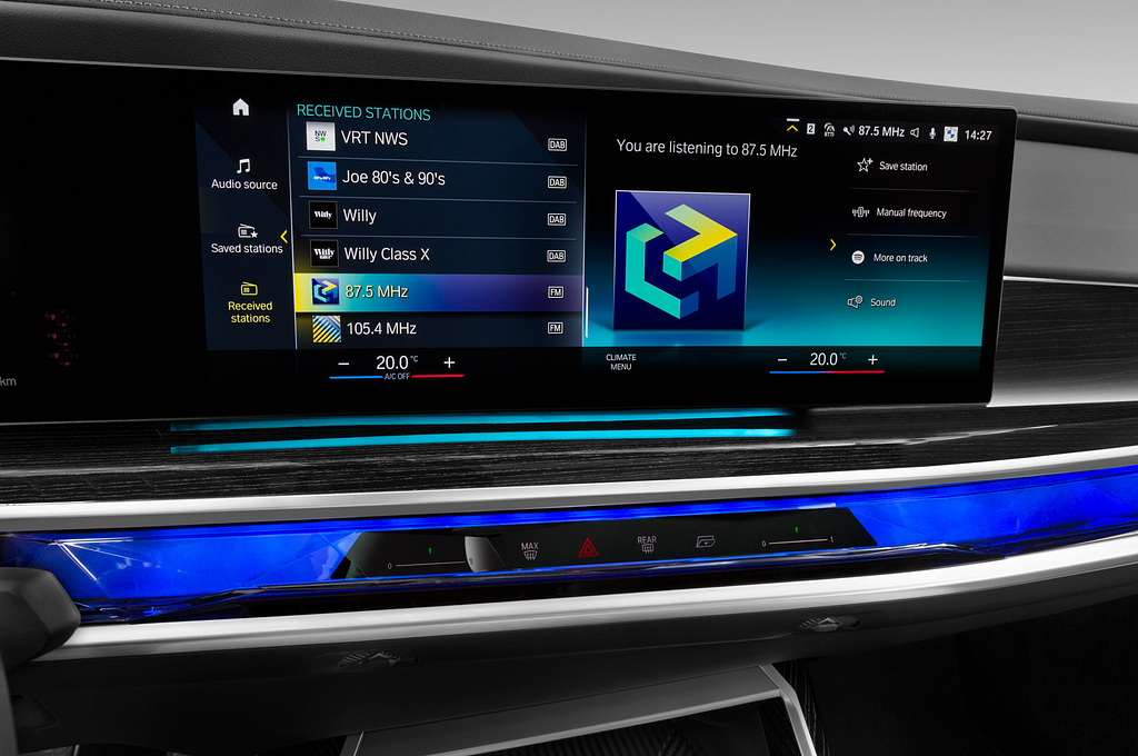 BMW i7 (Baujahr 2023) M Sportpaket 4 Türen Radio und Infotainmentsystem