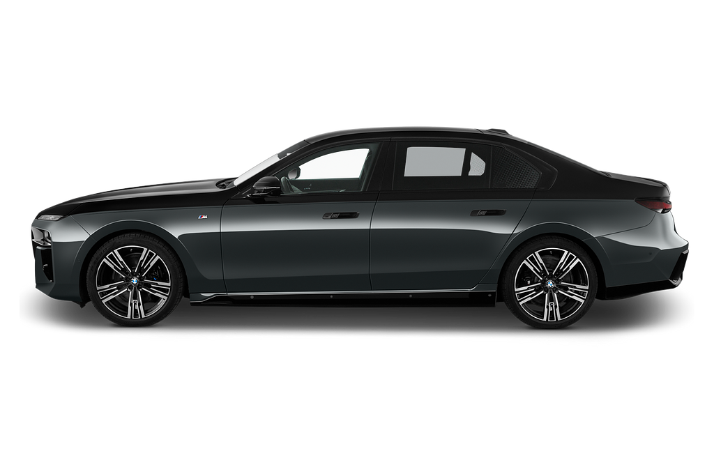 BMW i7 (Baujahr 2023) M Sportpaket 4 Türen Seitenansicht