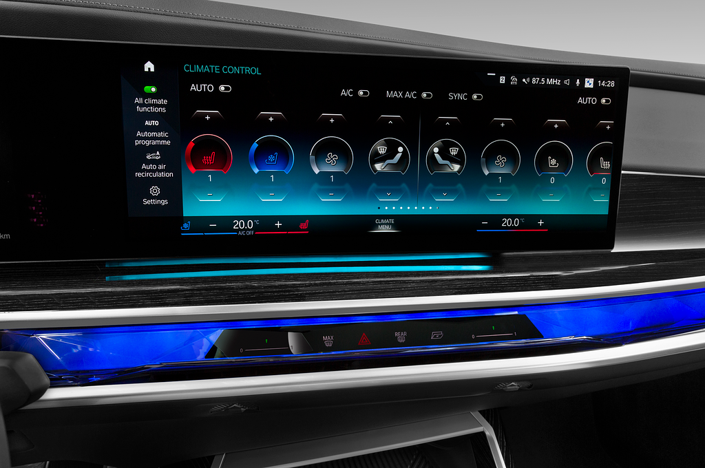 BMW i7 (Baujahr 2023) M Sportpaket 4 Türen Temperatur und Klimaanlage