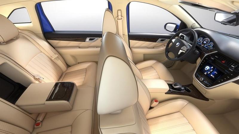 Der Innenraum des Denza Elektroautos