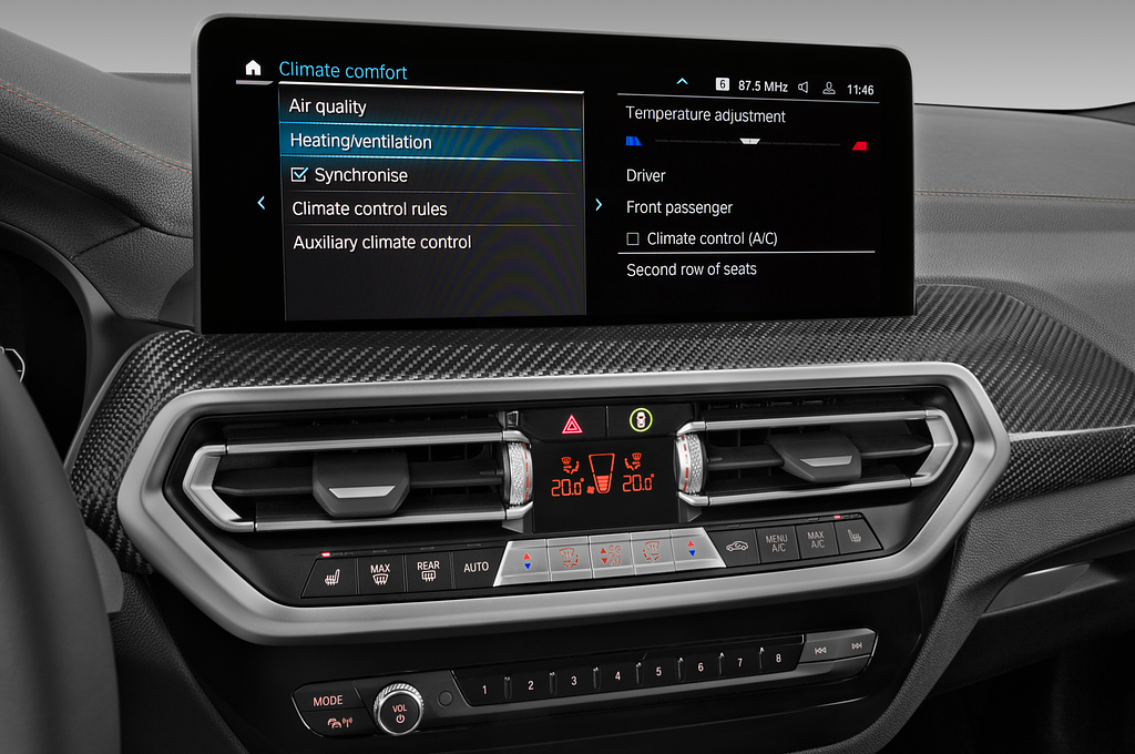 BMW X3 PHEV (Baujahr 2022) M Sportpaket 5 Türen Temperatur und Klimaanlage
