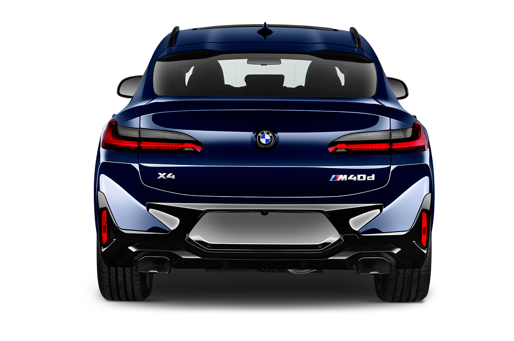 BMW X4 (Baujahr 2023) M40d 5 Türen Heckansicht