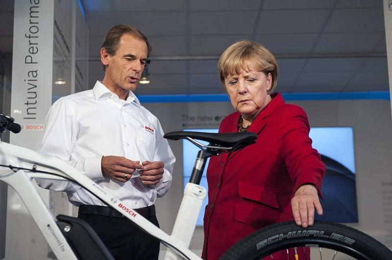 Angela Merkel auf der Eurobike 2013