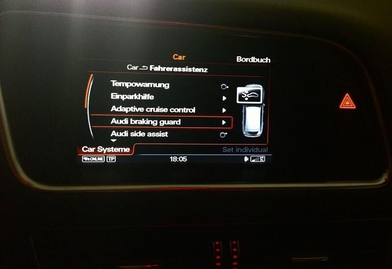 Der Audi Q5 3,0 TDI Clean Diesel quattro hat einige Assistenzsysteme