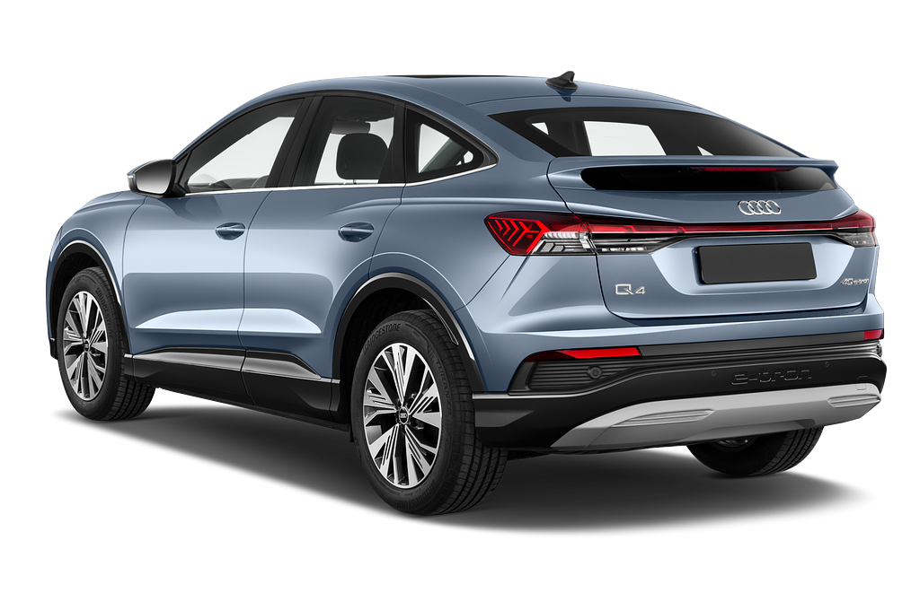 Audi Q4 Sportback e-tron (Baujahr 2022) Advanced 5 Türen seitlich hinten