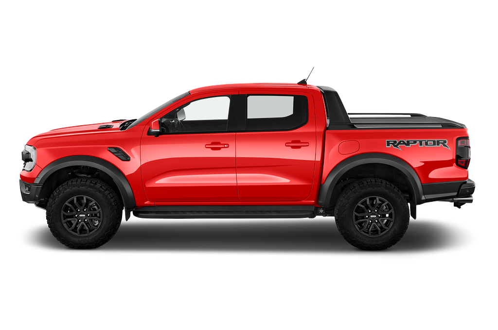 Ford Ranger (Baujahr 2023) Raptor Crew Cab 5 Türen Seitenansicht