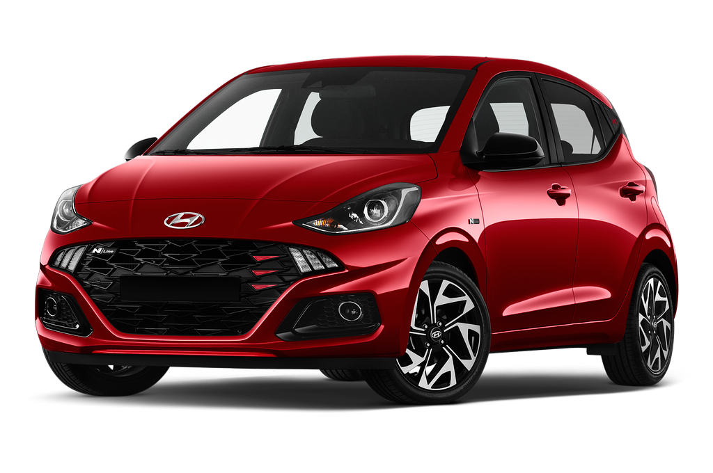 Hyundai i10 (Baujahr 2020) N-Line 5 Türen seitlich vorne mit Felge