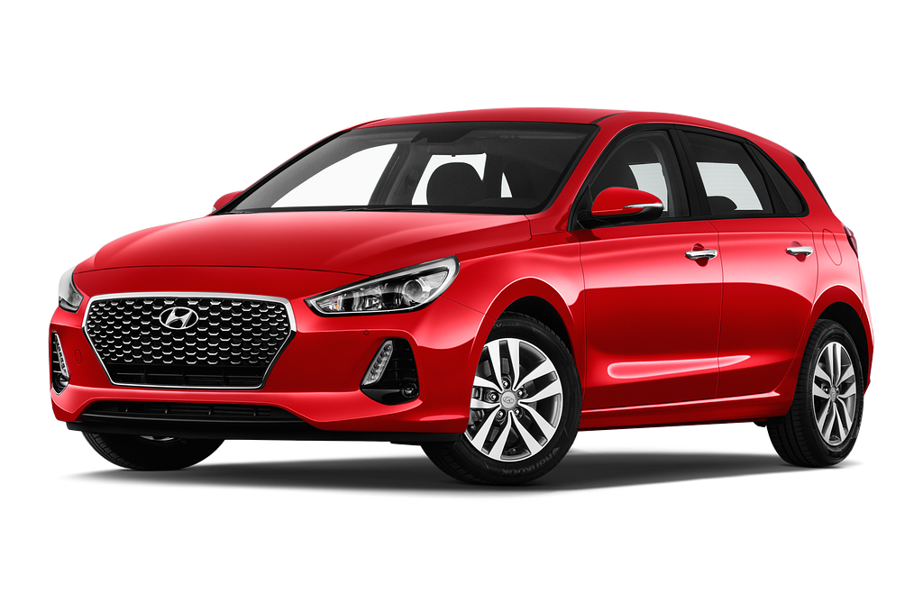 Hyundai i30 (Baujahr 2020) Trend 5 Türen seitlich vorne mit Felge