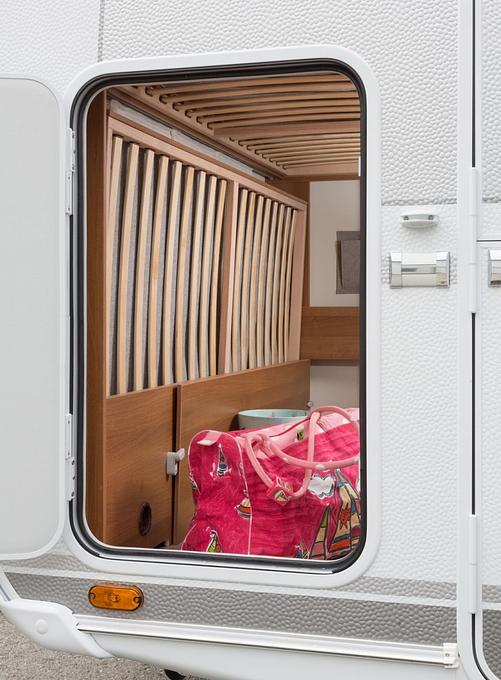 Der Tabbert DaVinci 540 DM glänzt mit einer großen Heck-Garage.